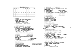 国庆节历史试卷