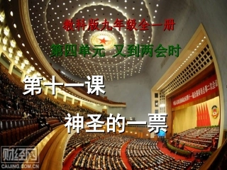 第十一课神圣的一票