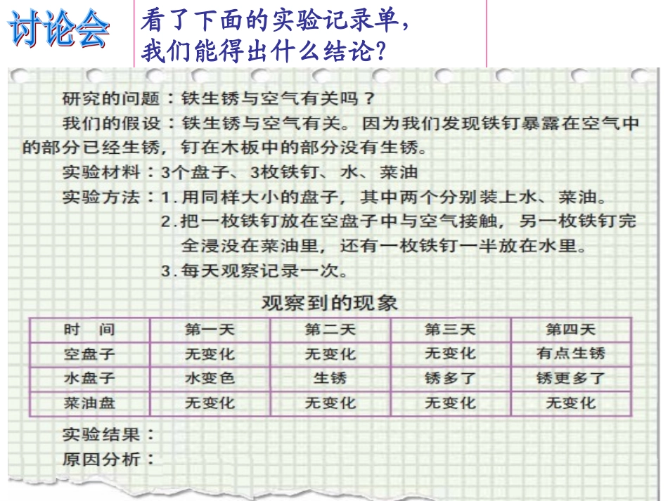 教科版科学六年级下册《-控制铁生锈的速度》_第2页