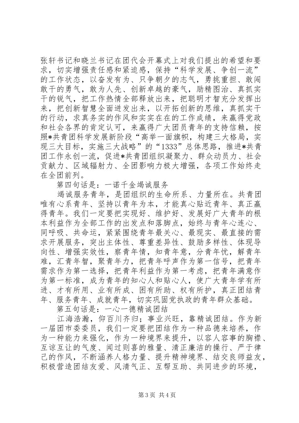 共青团书记全委会上的讲话发言_第3页