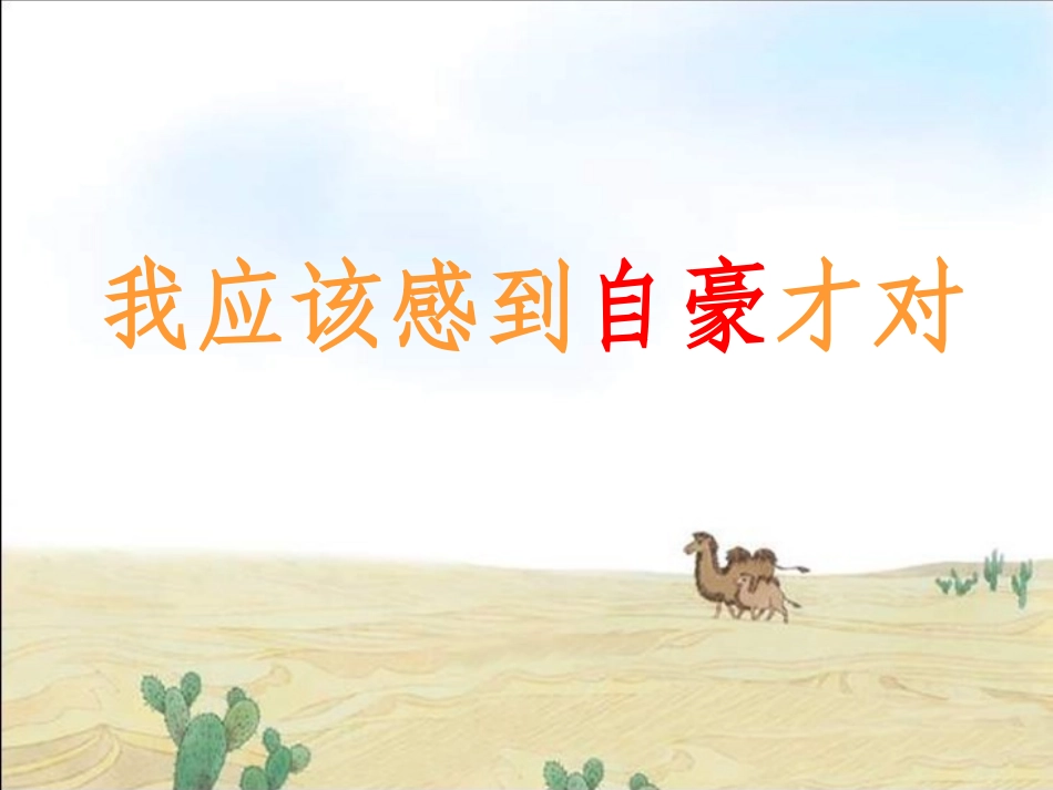 《我应该感到自豪才对》课件_第2页