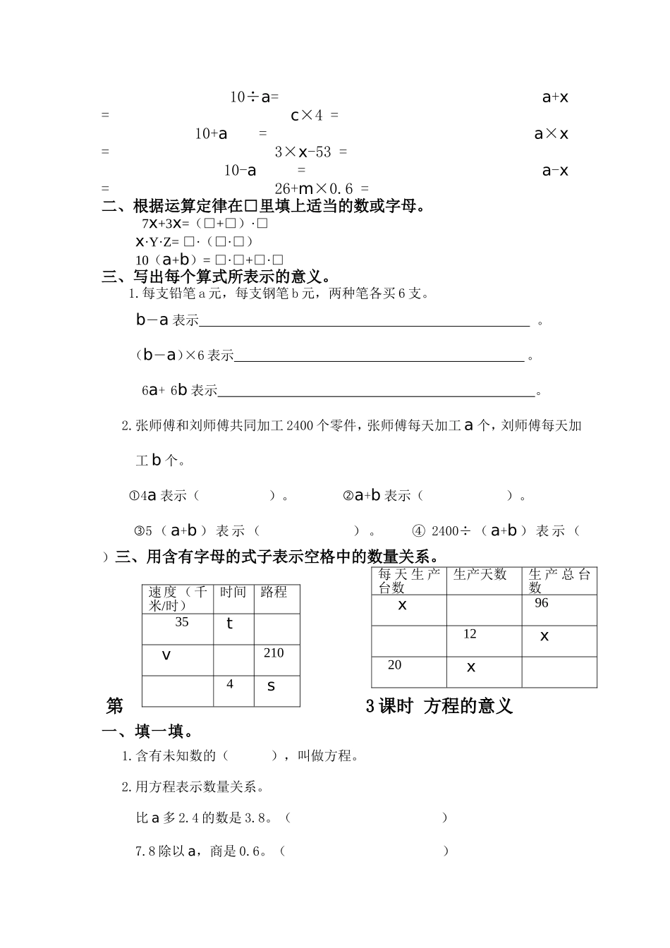 第5单元-简易方程_第2页