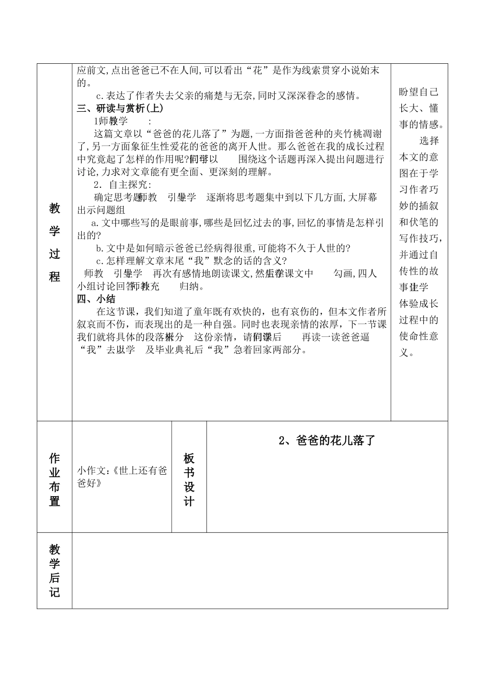 2、爸爸的花儿落了_第2页