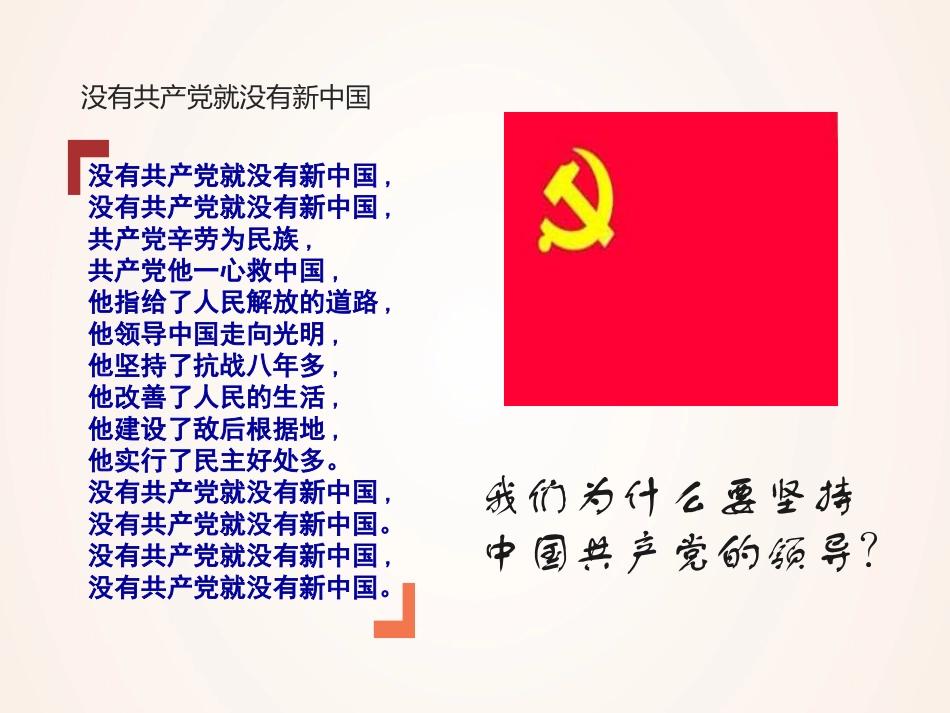 中国共产党的领导地位是历史和人民的选择_第1页