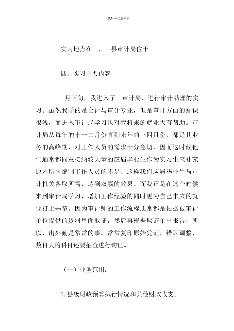 2024年审计实训心得体会例文合集_第2页