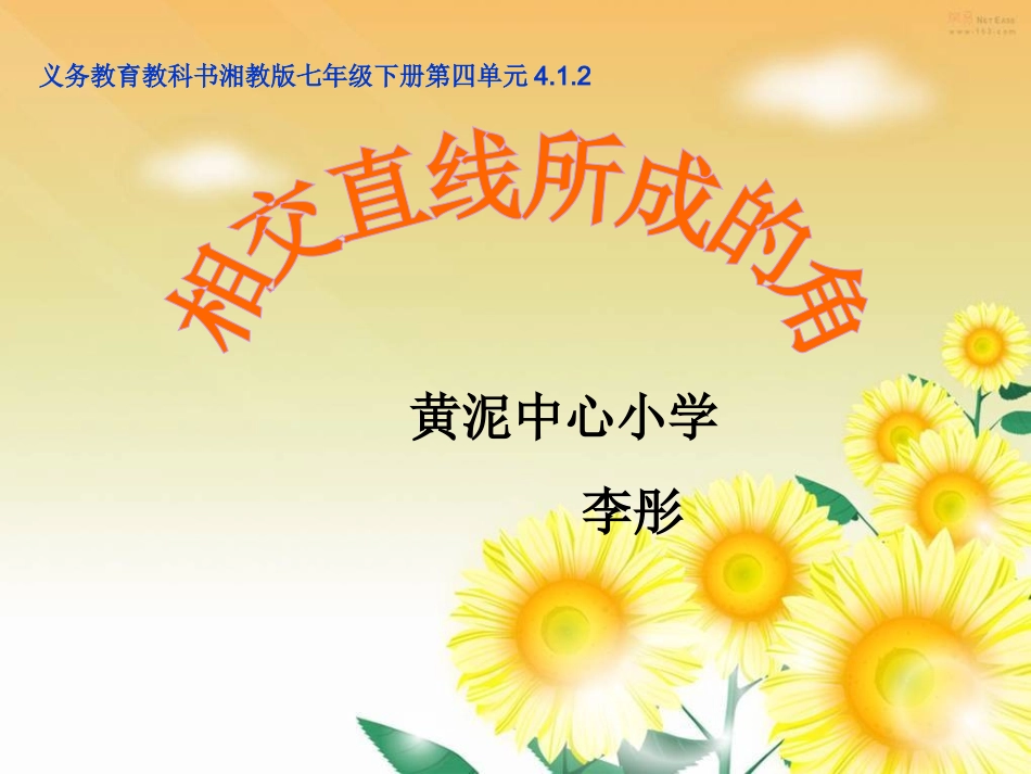 相交直线所成的角_第1页