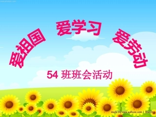 54班班会活动