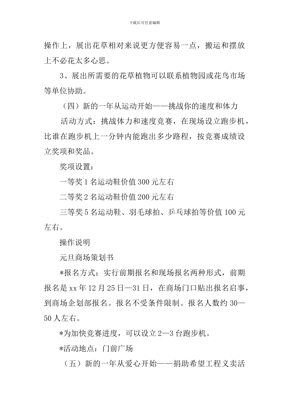 元旦商场的策划书_第3页