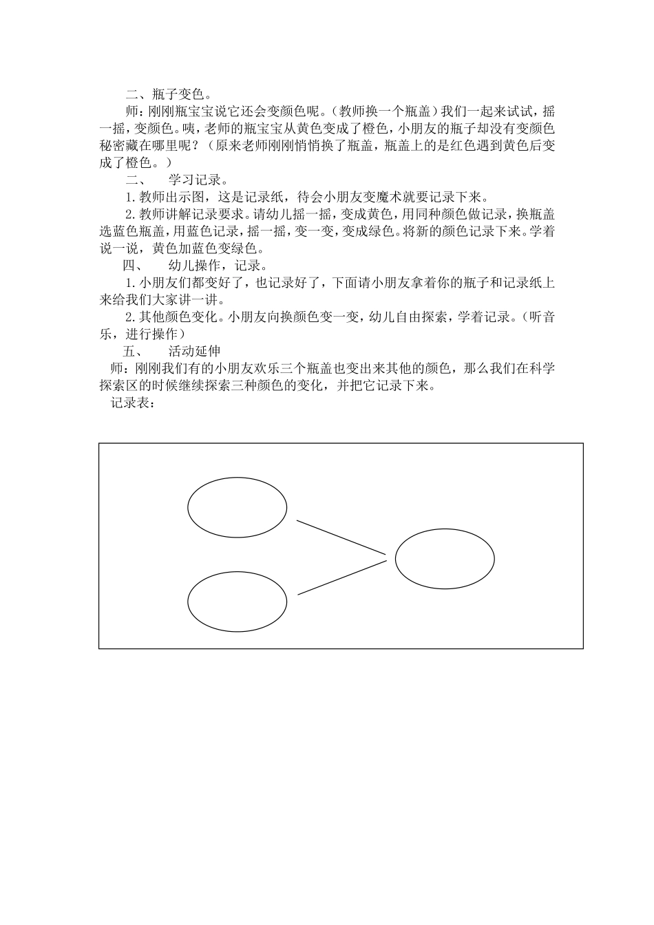 中班科学：颜色变变变(夏天奇)_第2页