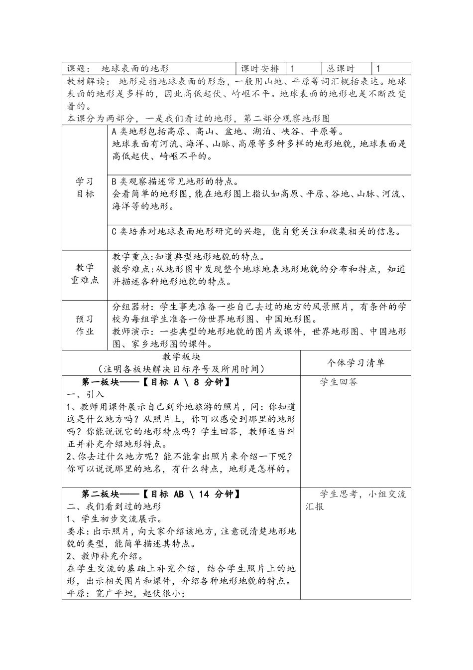 3.1地球表面的地形_第1页