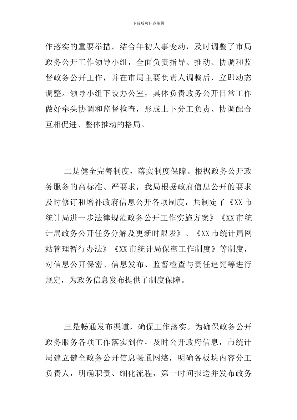 统计局2024年政务公开工作总结_第2页