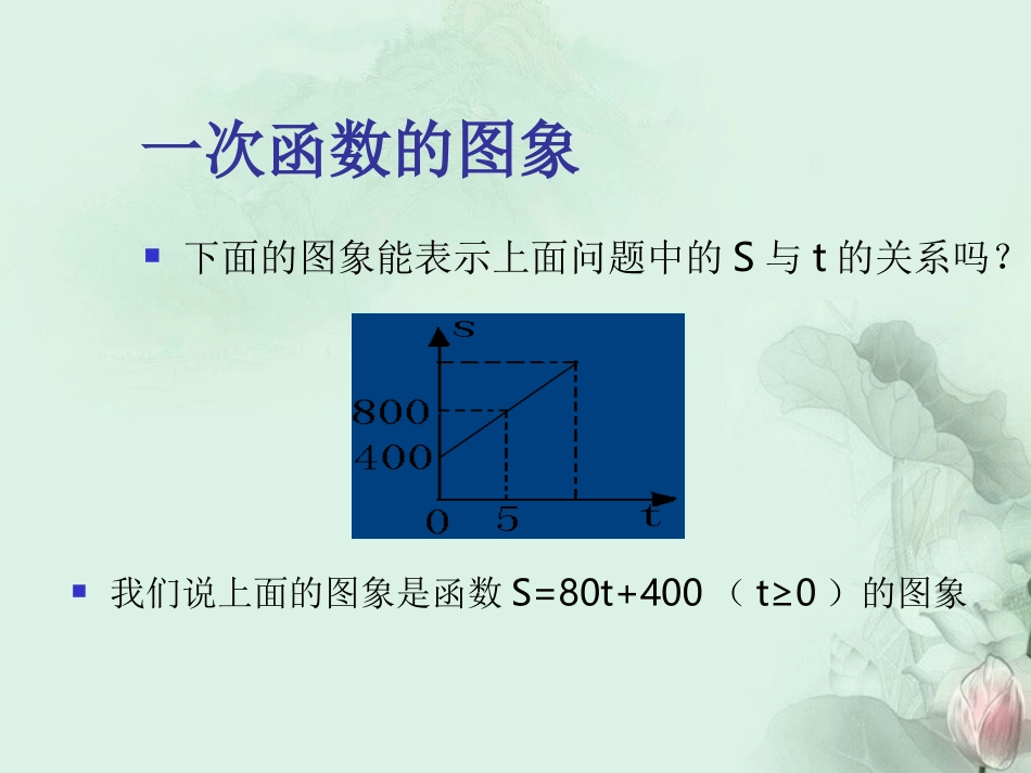 甘肃省张掖市第六中学八年级数学上册《一次函数的图象》课件-新人教版_第3页
