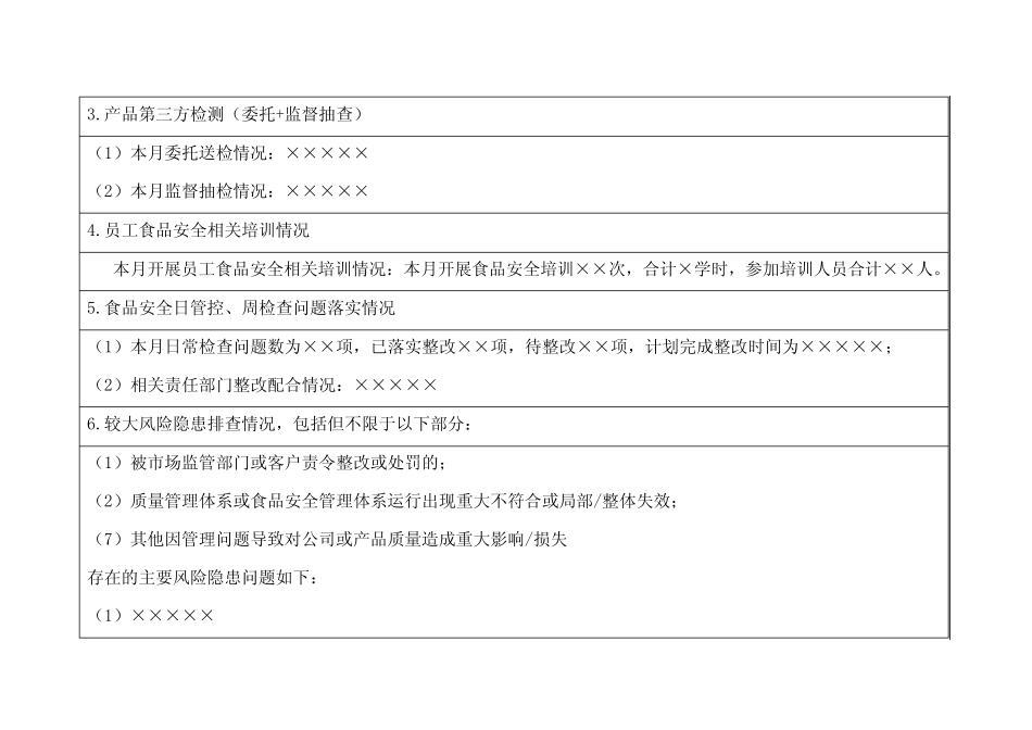 2024年度食品安全月调度会议纪要 _第2页