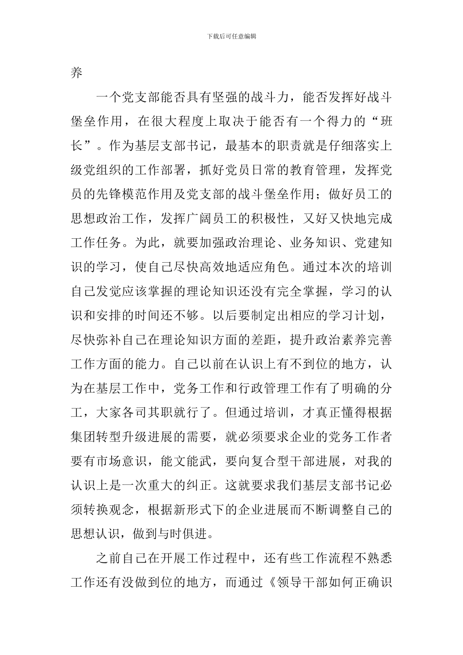 支部书记心得体会例文汇总_第3页