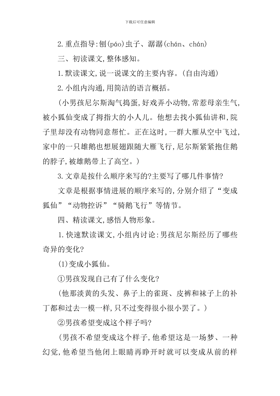 部编版六年级下册《骑鹅旅行记》课件_第2页