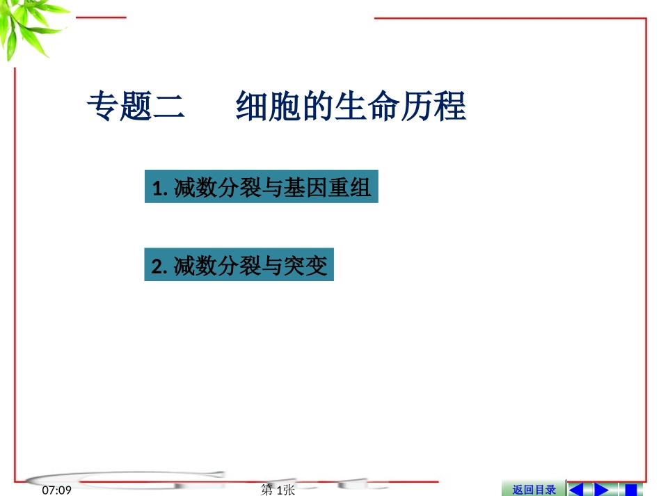 专题三-------细胞的生命历程_第1页