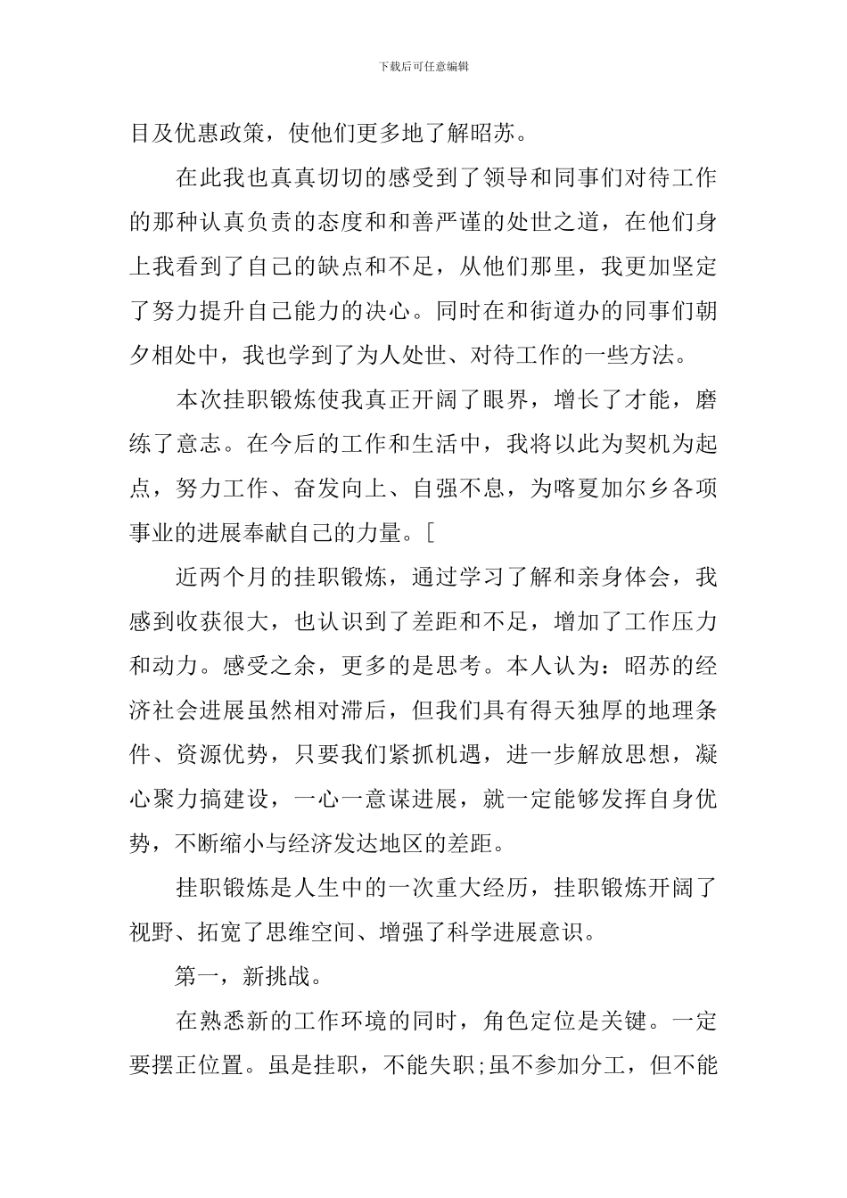 2024年挂职锻炼个人工作总结_第3页