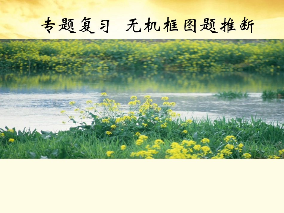 新疆克拉玛依市第十三中学2012高三化学《无机框图题推断》复习课件_第1页