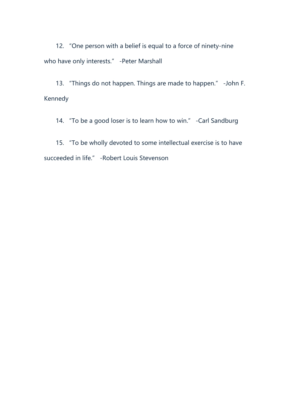 15条自我激励的英语名言_第3页