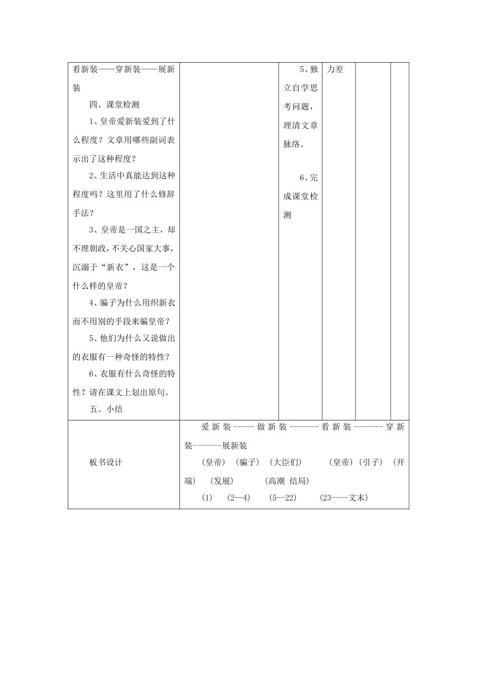 《皇帝的新装第一课时》教学设计4_第3页