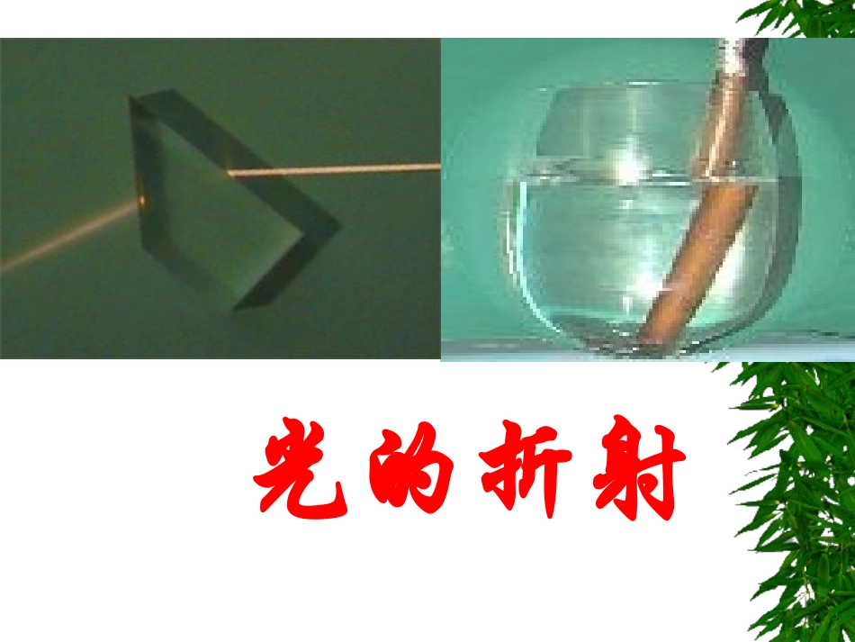 《光的折射》物理课件_第1页