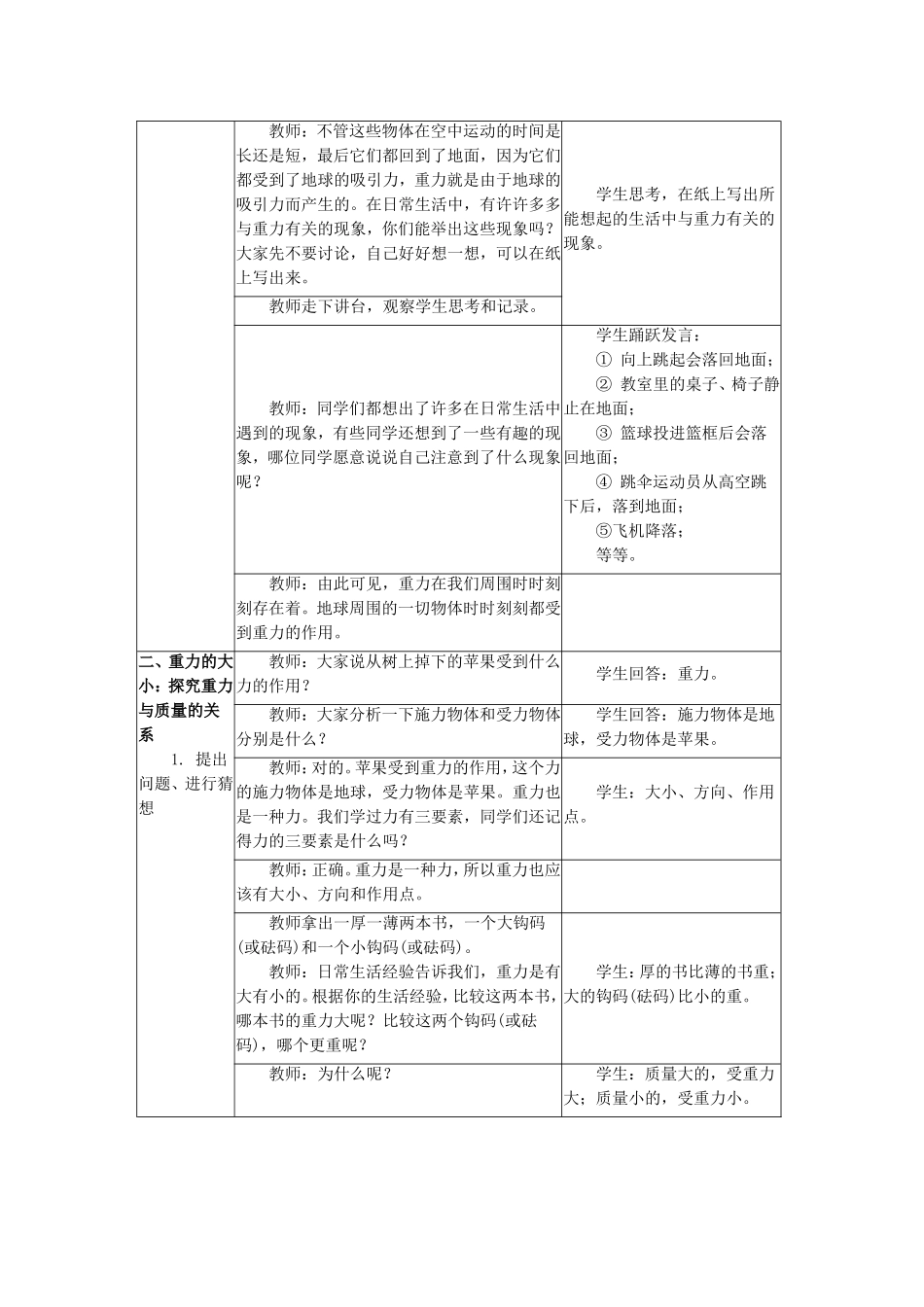 《6.3重力》教案6_第2页