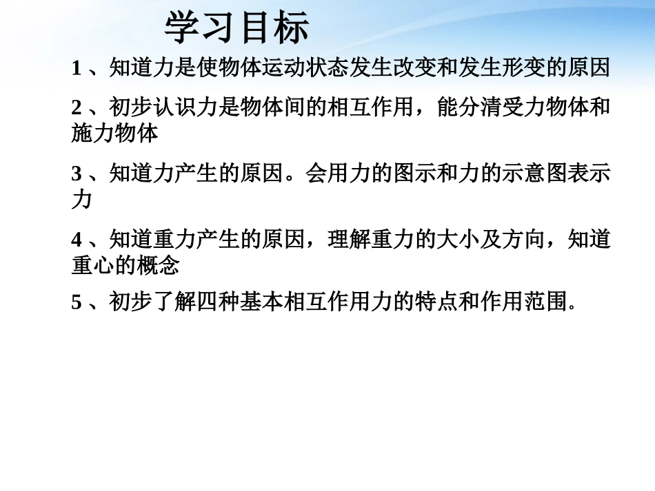 新疆塔城市第三中学高一物理《重力的基本相互作用》课件_第2页