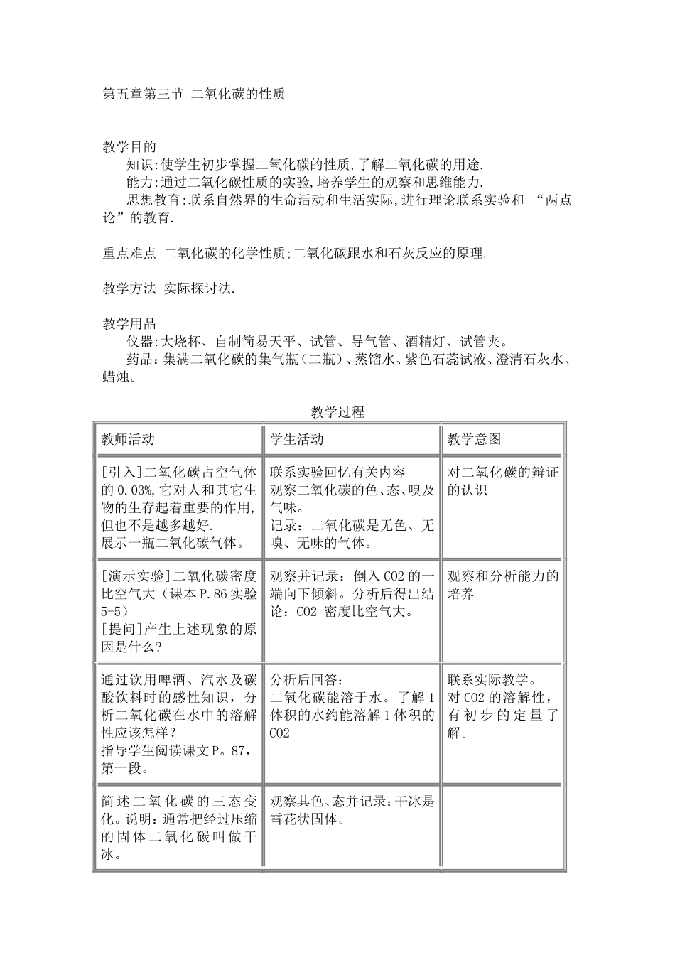 第五章第三节二氧化碳的性质_第1页