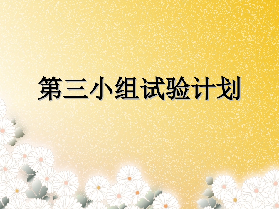 第三小组试验计划_第1页