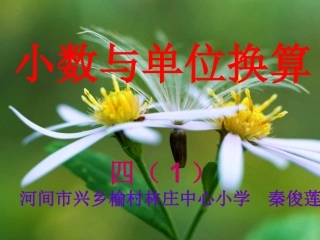 小学数学2011版本小学四年级小数与单位换算-(2)