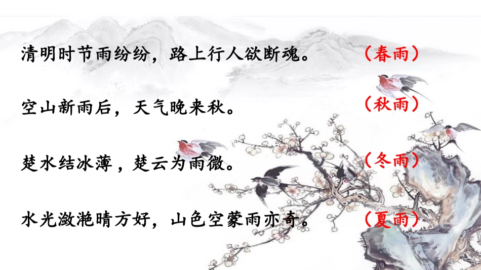 (部编)初中语文人教2011课标版七年级上册雨的四季课件_第3页