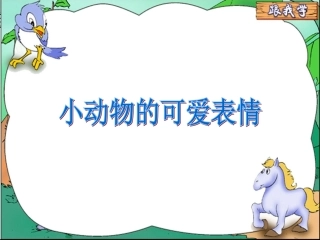 动物的可爱表情