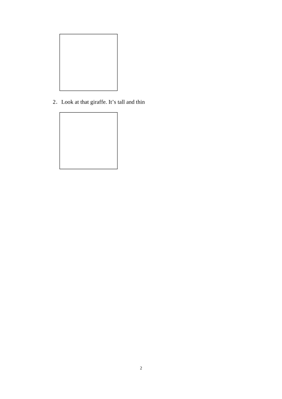 Unit-3-At-the-zoo-第2课时同步练习三年级_第2页