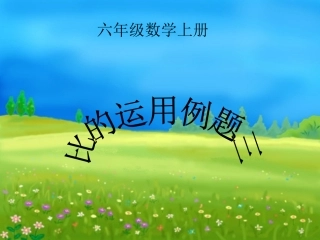 《比的应用3》PPT课件