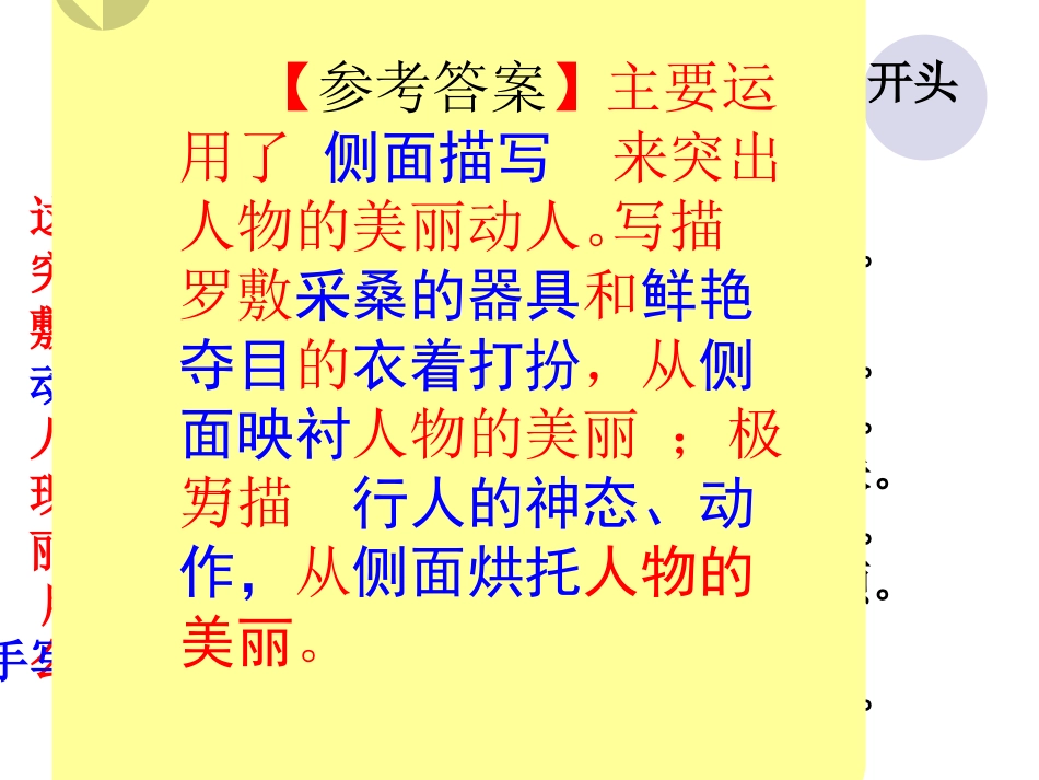 诗歌鉴赏之描写手法_第3页