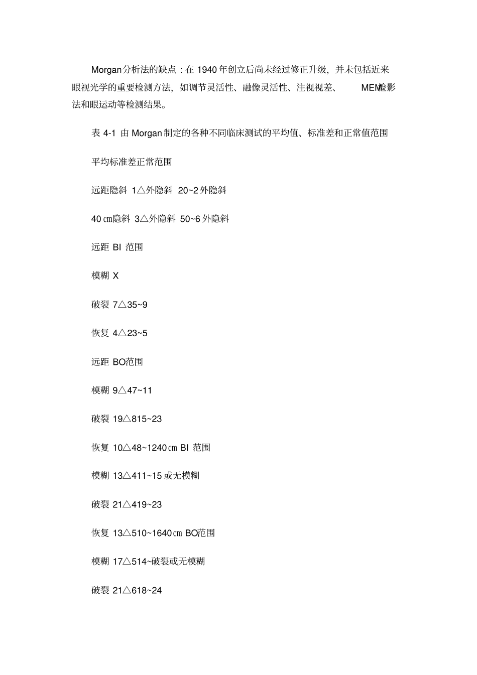 双眼视异常的标准值分组分析法_第2页