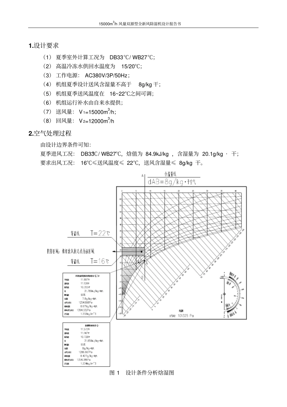 双源型全新风除湿机风量设计报告书蒸发冷凝Ra改_第3页