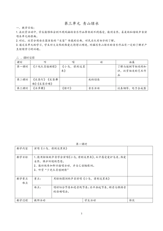 第三单元青山绿水