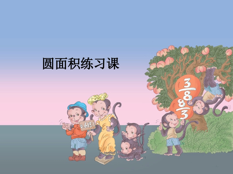 圆面积练习课_第1页