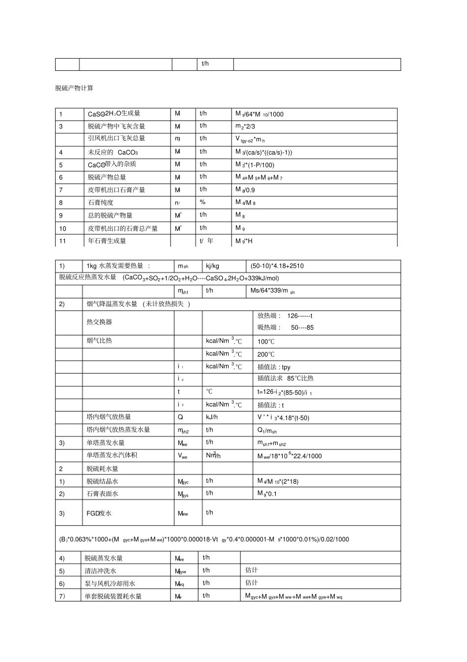 双碱液法脱硫计算公式_第2页