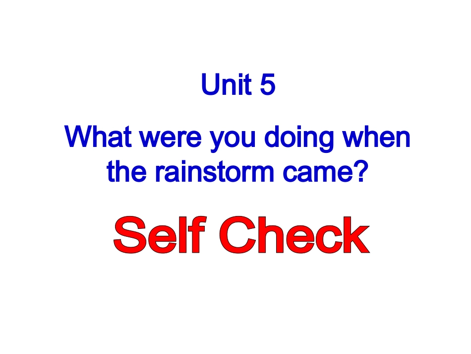 八年级下册unit5-Self-Check_第2页