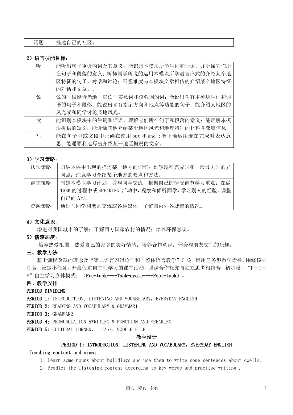 高中英语-Module4《A-Social-Survey—My-Neighbourhood》cultural-corner-and-task教案3-外研版必修1_第2页