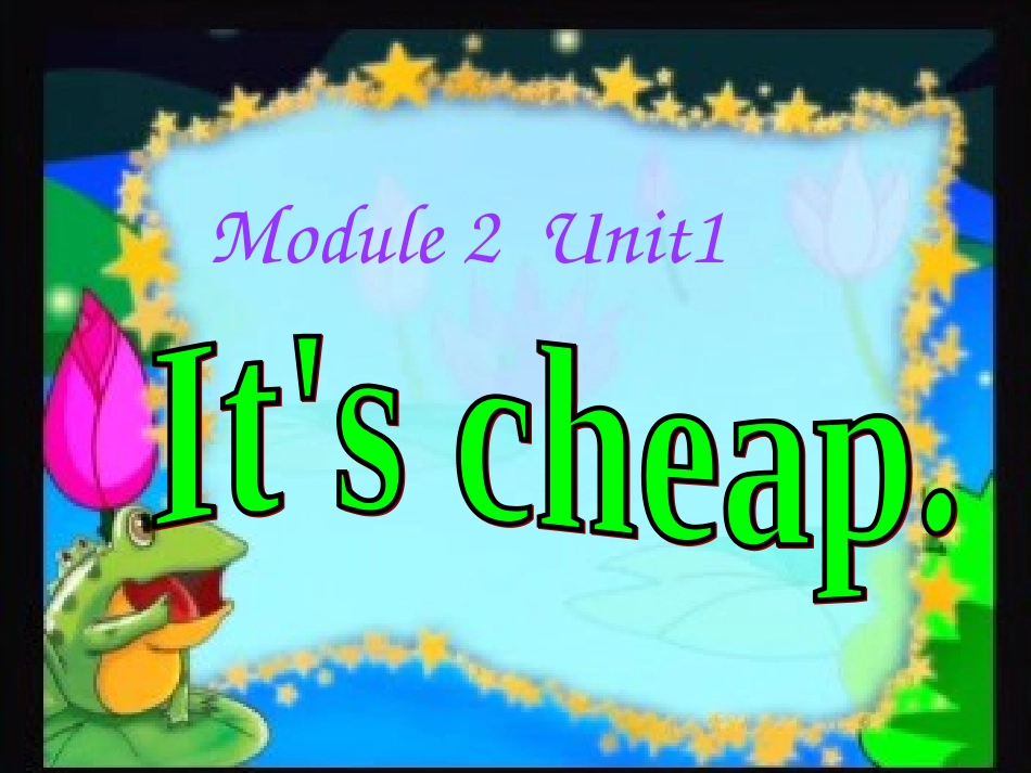 Unit1It’scheap._第1页