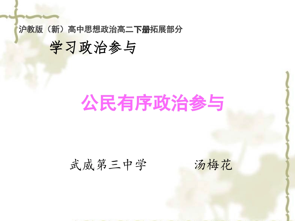 公民有序政治参与_第1页