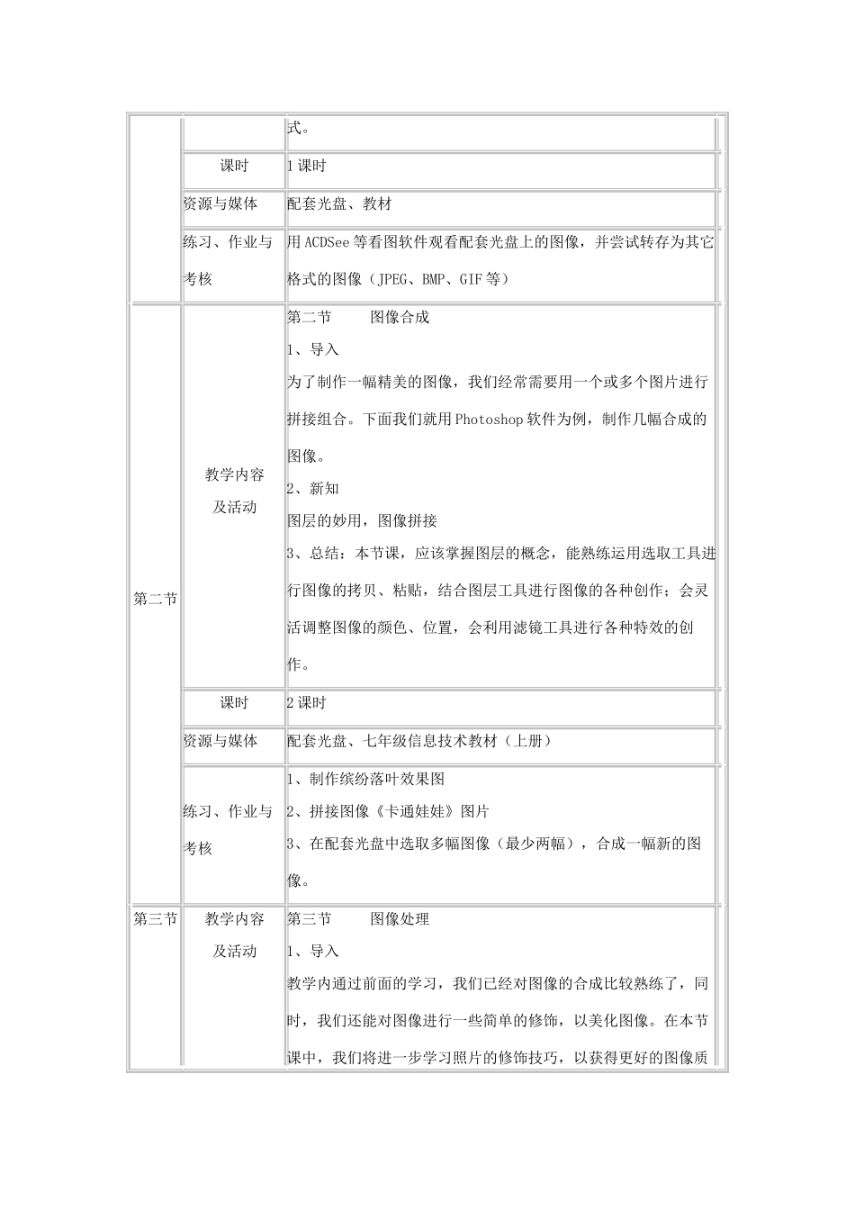 七年级信息技术上册 绘制缤纷的图画教学设计 青岛版_第3页