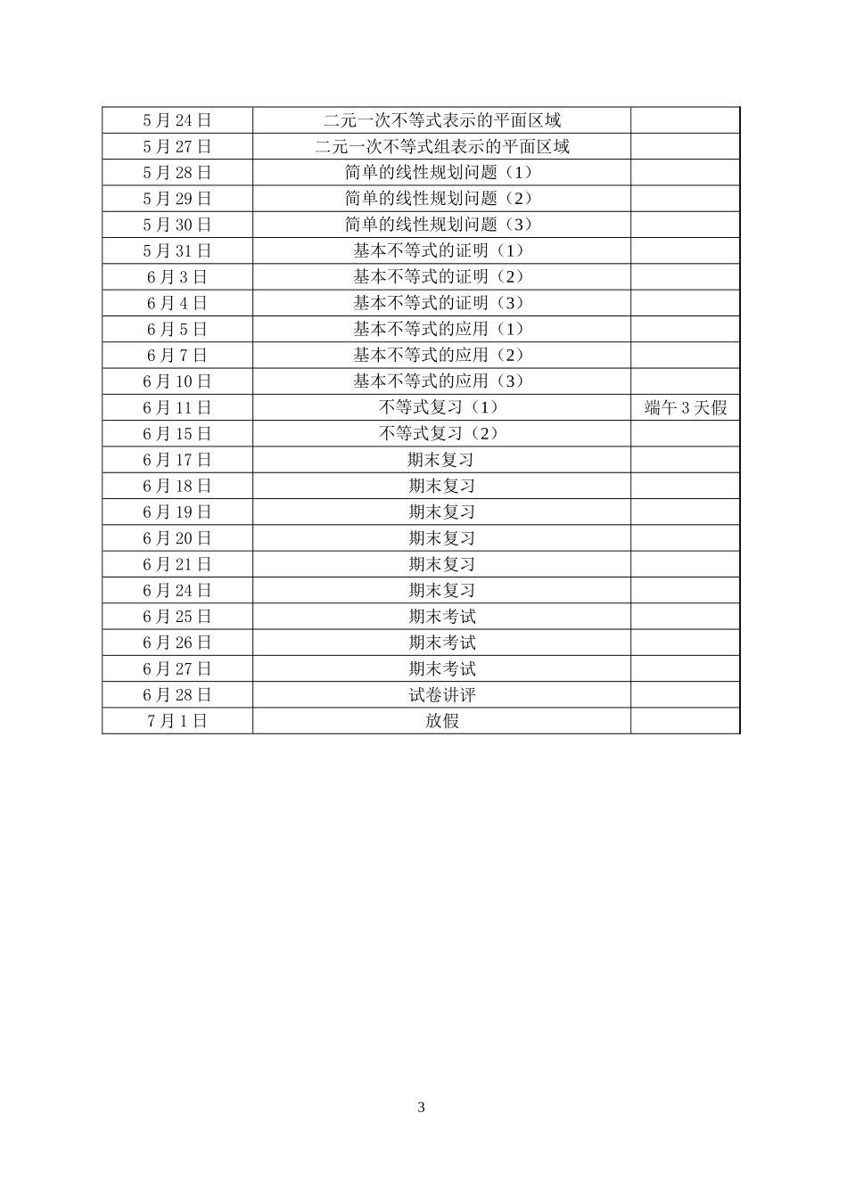 镇江市区2012-2013高一数学第二学期教学进度(讨论稿)_第3页