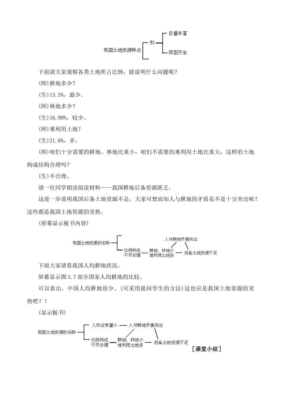 七年级地理土地资源教案(4)鲁教版_第3页