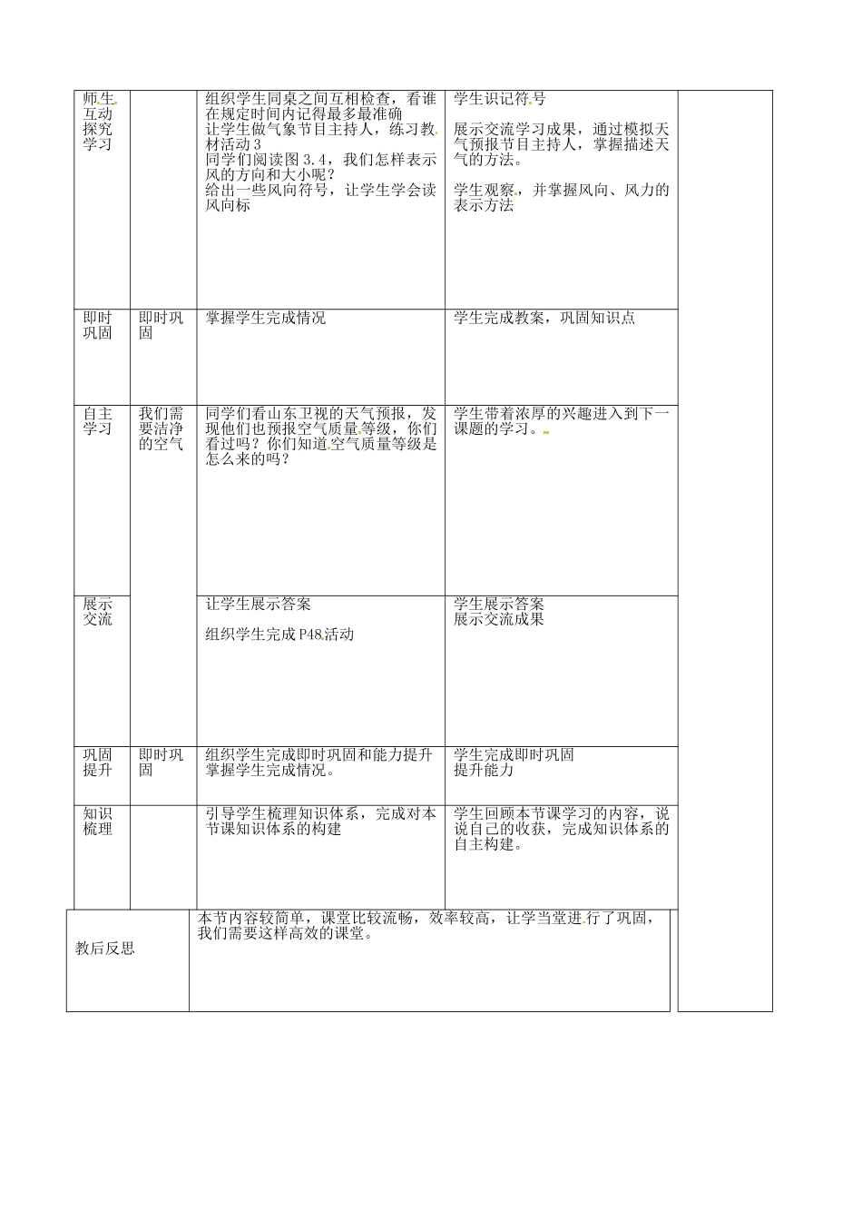 山东省临沭县第三初级中学2012年秋七年级地理上册《3.1多变的天气》教案 新人教版_第3页