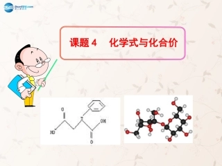 九年级化学上册 4.4 化学式与化合价课件 （新版）新人教版