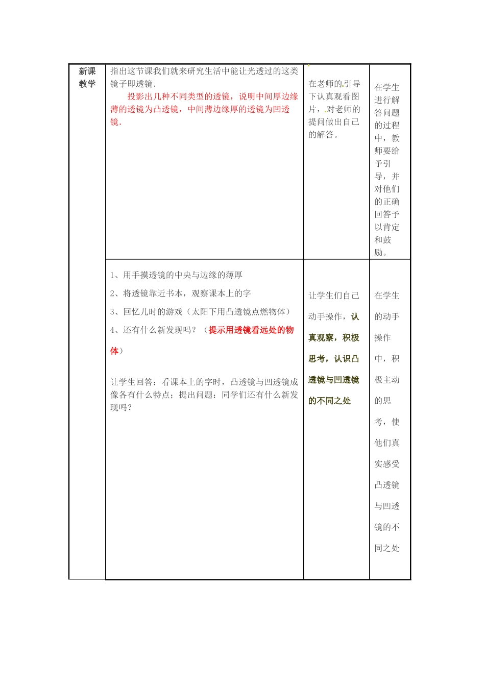 山东省临沂市费城镇初级中学2013-2014学年八年级物理上册《5.3 凸透镜成像的规律》教案 新人教版_第2页